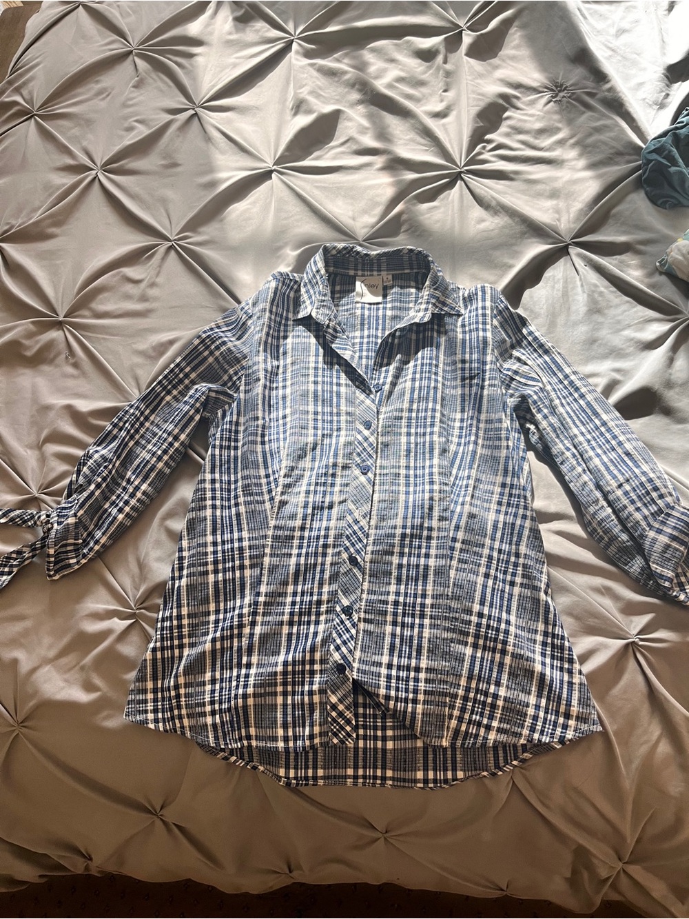 Finley Blue Plaid Button-Down Shirt